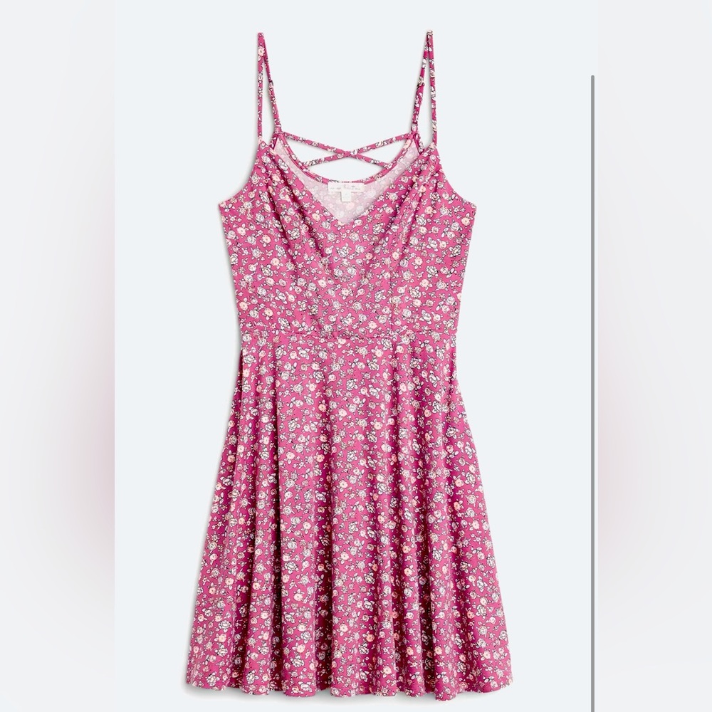Nine Britton spaghetti strap mini dress - mauve color with micro floral print.